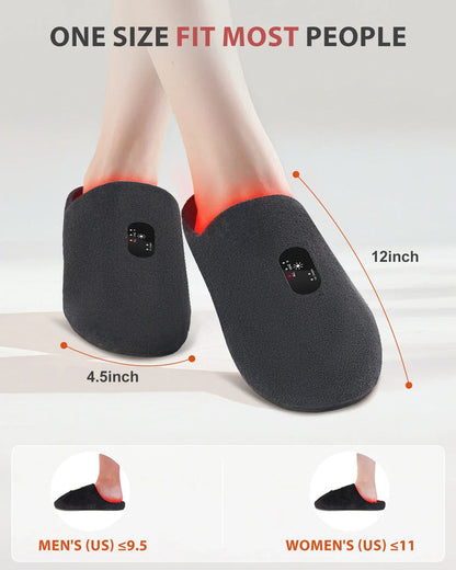 Rechargeable Red Light Therapy Slippers Black - Image 4