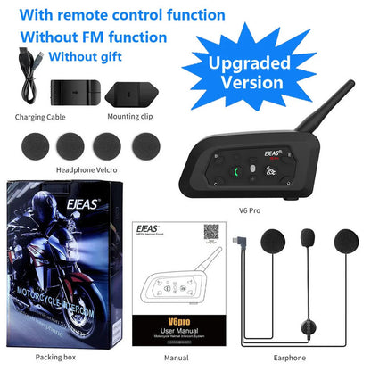 1200M Bluetooth Motorcycle Helmet Intercom Headset - Image 6