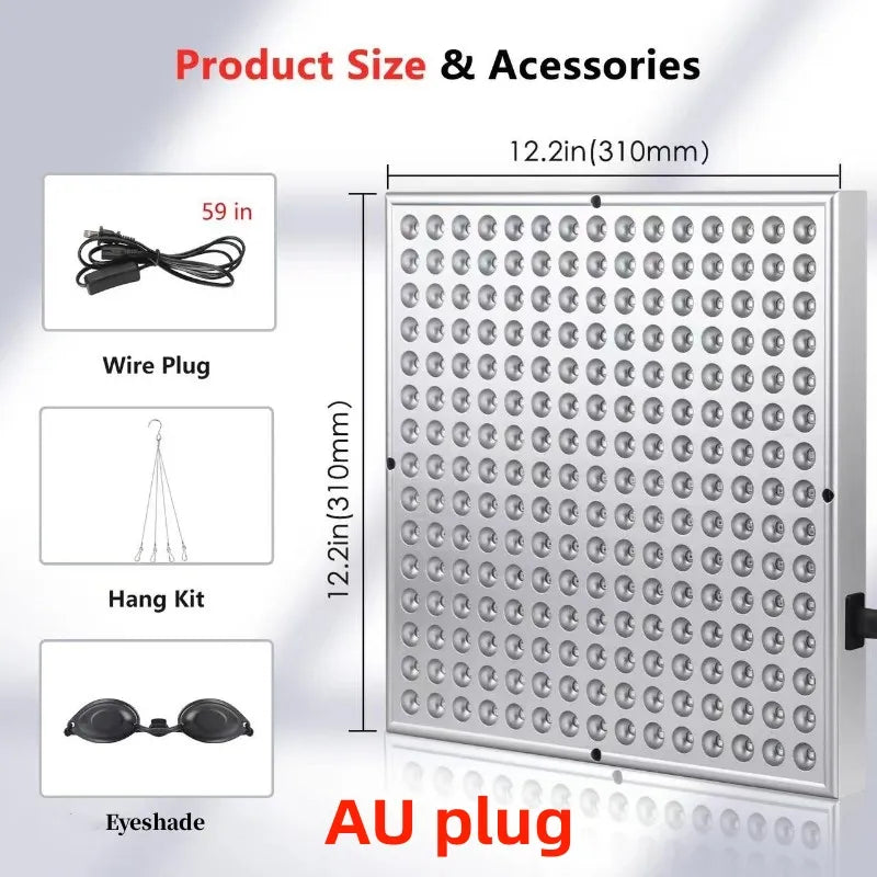 LED Red Light Therapy Panel Lamp: Facial Anti-Aging, Skin Care - Image 4