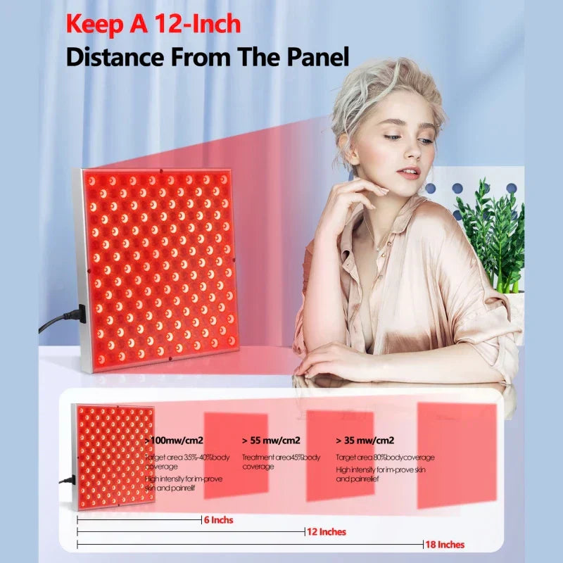 LED Red Light Therapy Panel Lamp: Facial Anti-Aging, Skin Care - Image 6