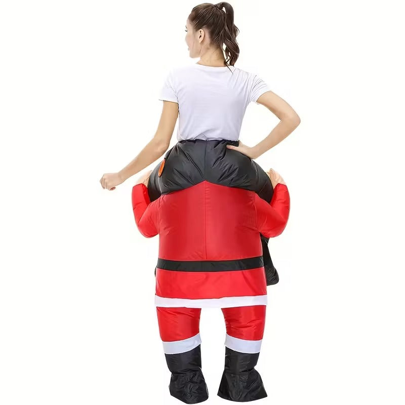 Riding Santa Inflatable Christmas Costume - Image 2
