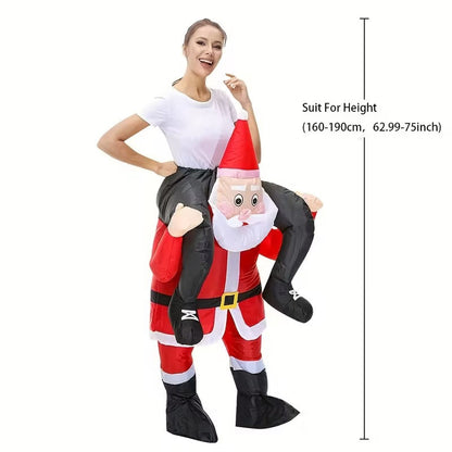 Riding Santa Inflatable Christmas Costume - Image 4