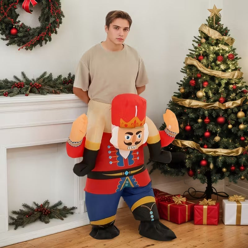 Nutcracker Soldier Inflatable Ride-On Costume - Image 2