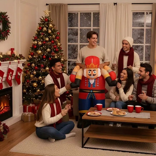 Nutcracker Soldier Inflatable Ride-On Costume - Image 3