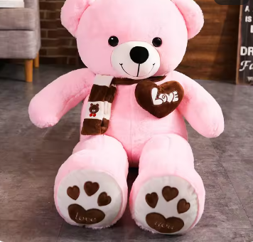 Huge 100cm Giant Pink Teddy Bear Soft Plush - Image 5