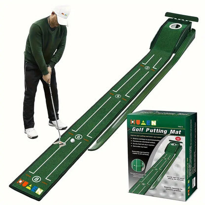 Compact Edition Portable Golf Putting Training Mat - Image 2