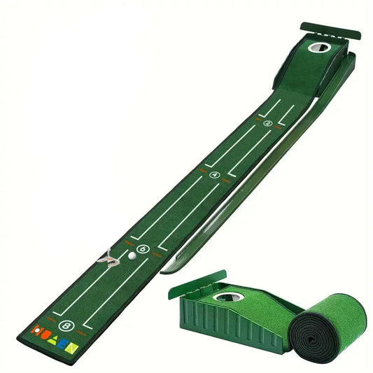 Compact Edition Portable Golf Putting Training Mat - Image 8
