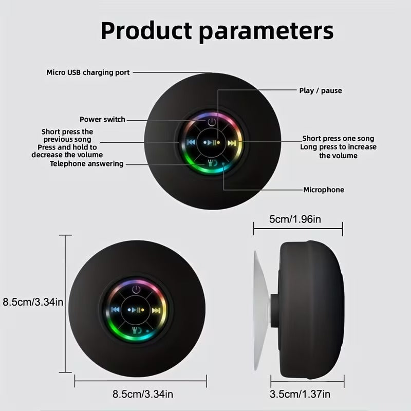 Portable Wireless Speaker with Suction Cup - Image 2
