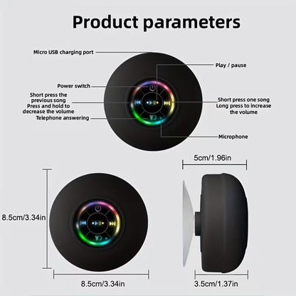 Portable Wireless Speaker with Suction Cup - Image 2