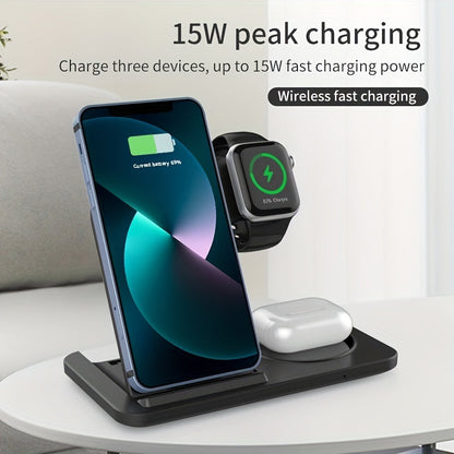 3-in-1 Fast Wireless Charger for iPhone & Apple Devices - Image 4