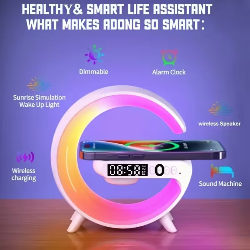 Wireless Bluetooth Speaker with RGB Light & Alarm - Image 4