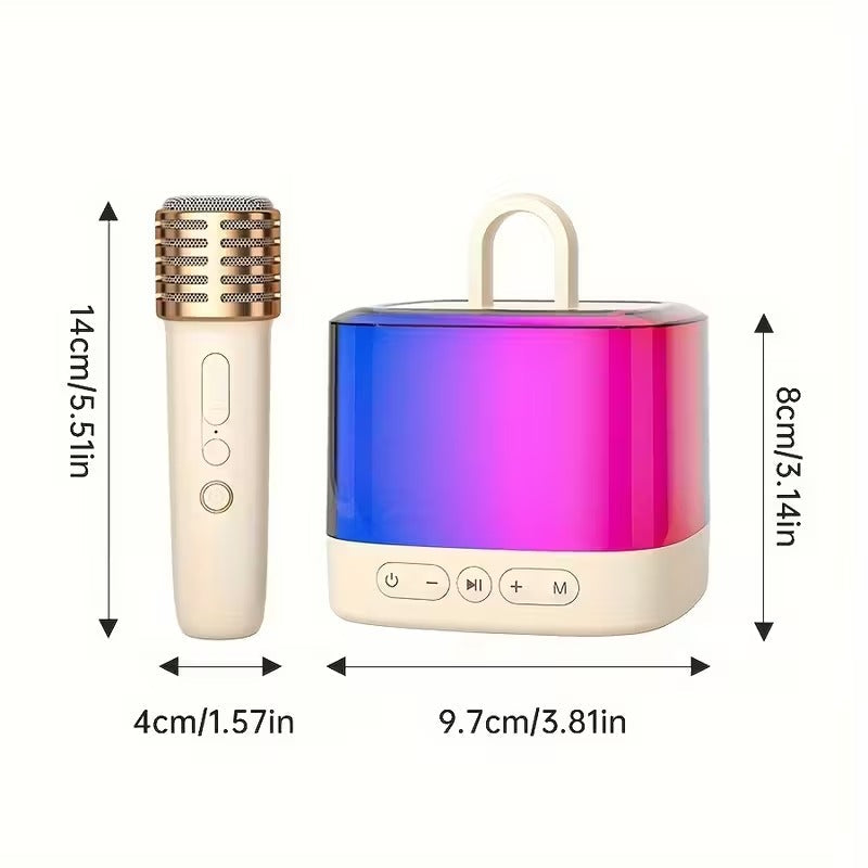 Mini Karaoke Machine with Wireless Microphones - Image 2