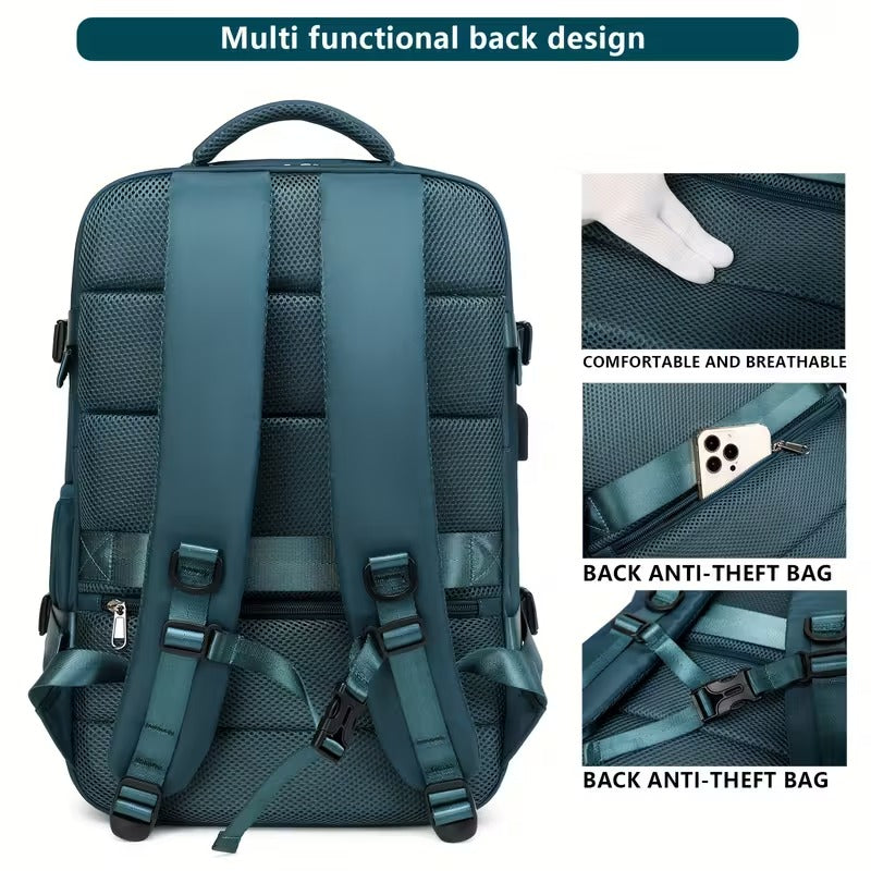 Large Capacity Travel Backpack with USB Charging - Image 5