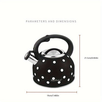 Whistling Tea Kettle Stainless Steel Stovetop (2.5L) - Image 3