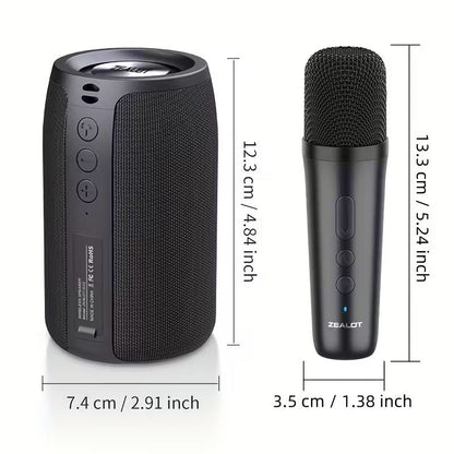 Wireless Speaker with Dual Karaoke Microphones - Image 2