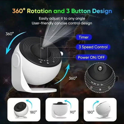 Galaxy Star Projector with 13 Discs USB - Image 4
