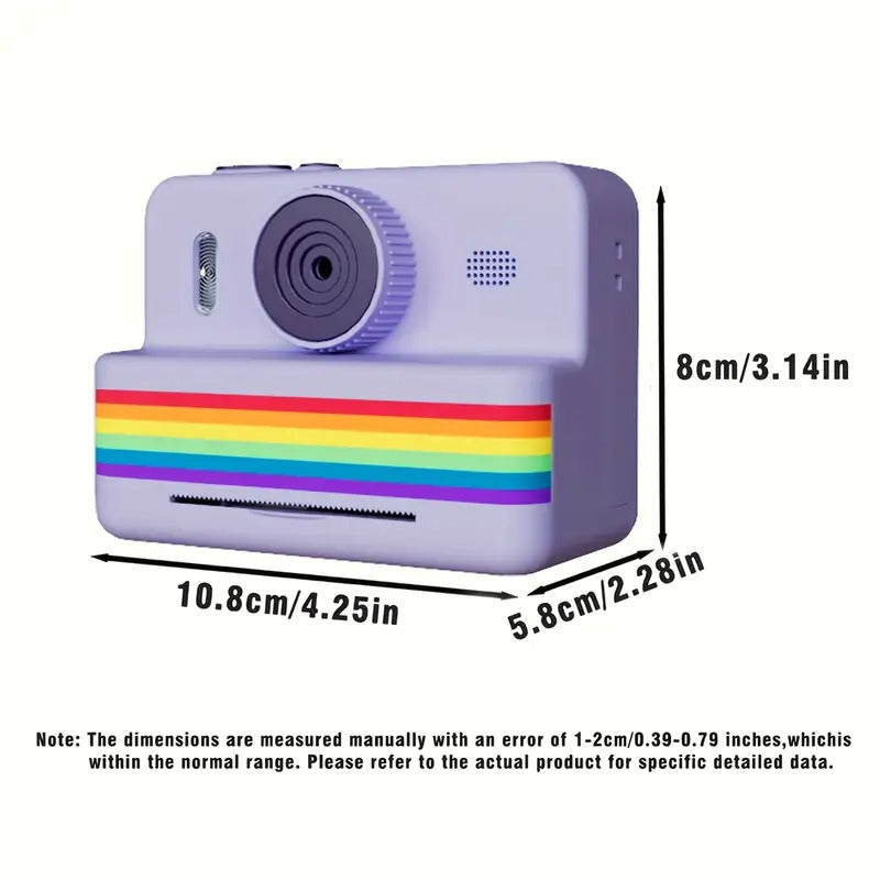 Portable Photo Printer Camera with Rechargeable Battery - Image 2