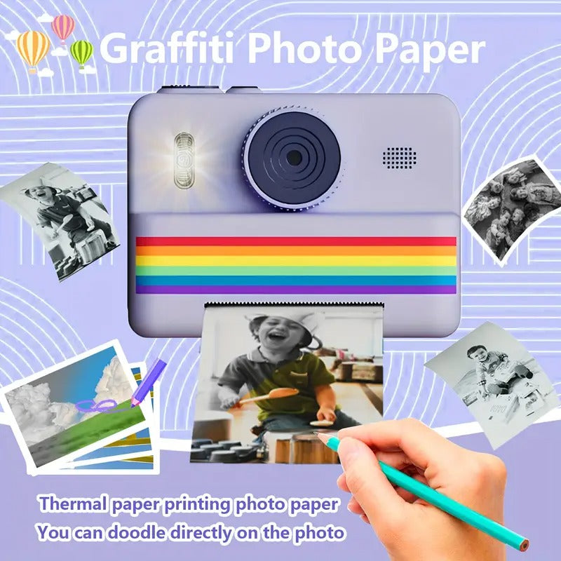 Portable Photo Printer Camera with Rechargeable Battery - Image 4