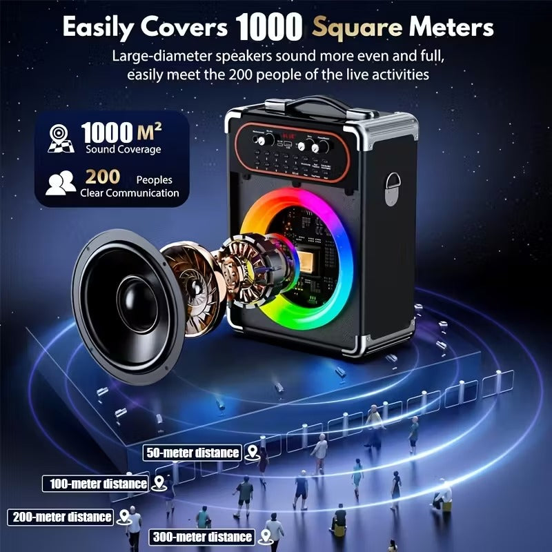 Wireless Karaoke Machine with Dual Microphones - Image 3
