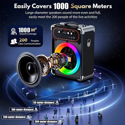 Wireless Karaoke Machine with Dual Microphones - Image 3