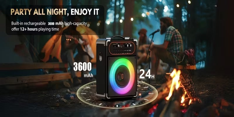 Wireless Karaoke Machine with Dual Microphones - Image 5