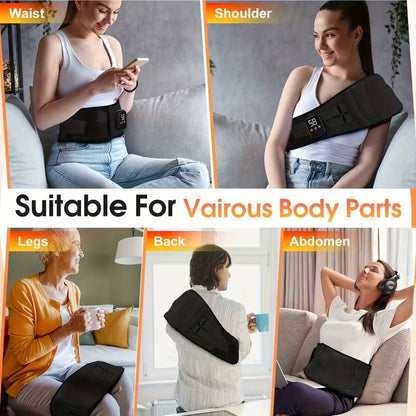 Heated Waist Massager Belt USB Rechargeable - Image 5