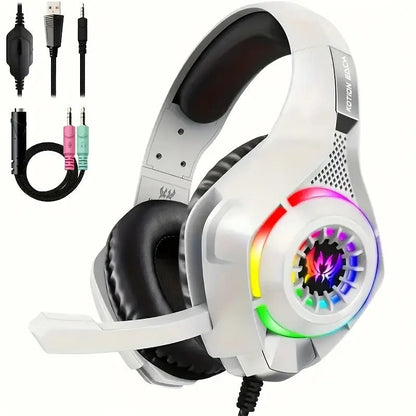 Gaming Headset with Mic, LED Light & Surround Bass - Image 5