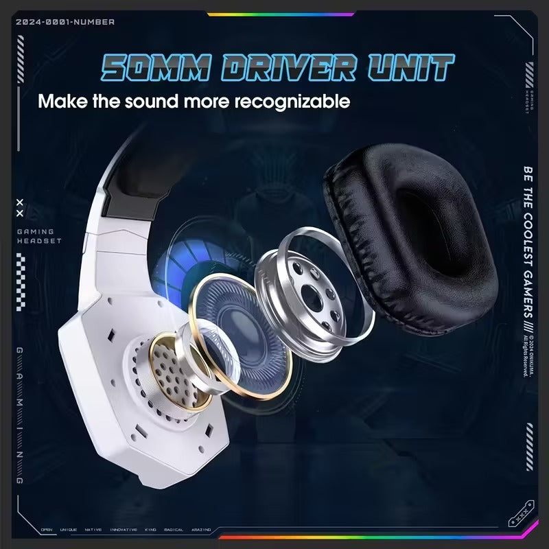 Surround Sound Wireless Gaming Headset Tri-Mode - Image 3