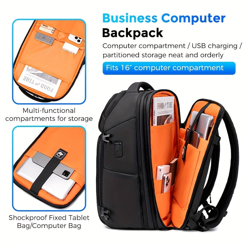 Men's Laptop Backpack Business Travel Bag - Image 5