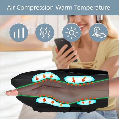 NNETM Ergonomic Hand Massager with Heat & Vibration - Image 3