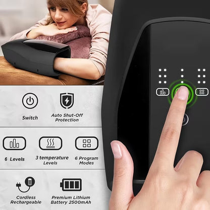 NNETM Ergonomic Hand Massager with Heat & Vibration - Image 4
