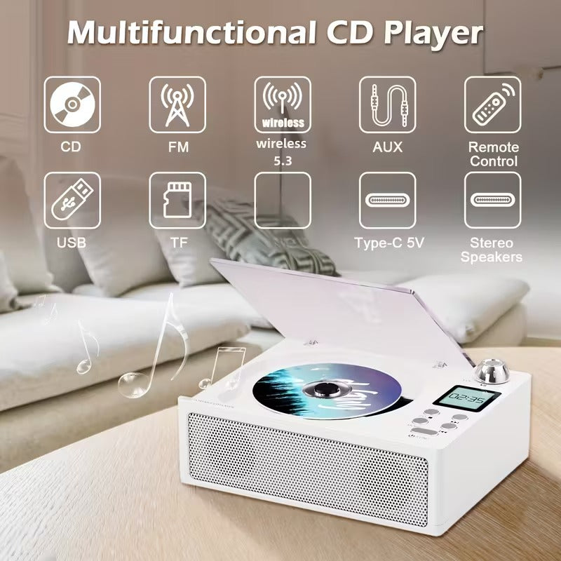 CD Player with Wireless Speaker & FM Radio - Image 6