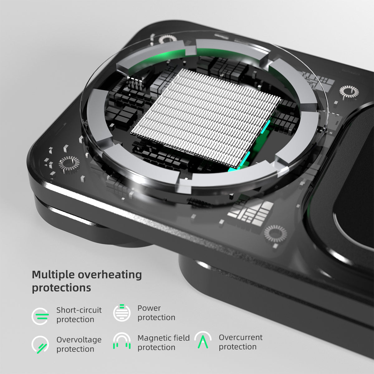 3 in1 wireless fast charging base - Image 3