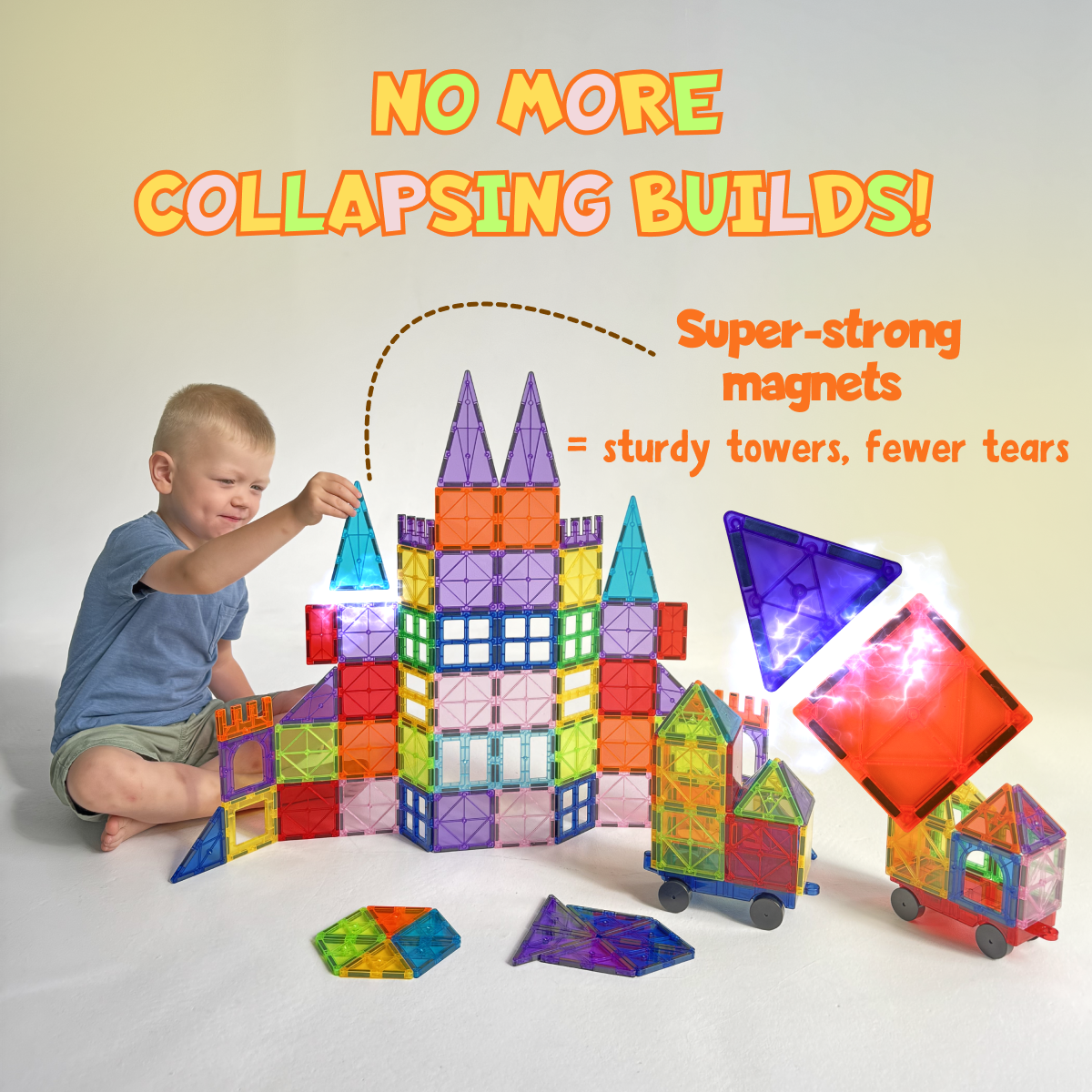 Hundred And Two Pieces Magnetic Tiles Building Set - Image 3