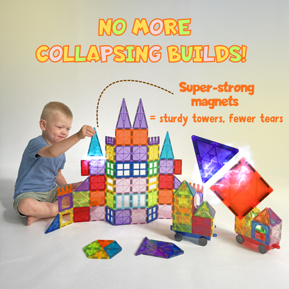 Hundred And Two Pieces Magnetic Tiles Building Set - Image 3