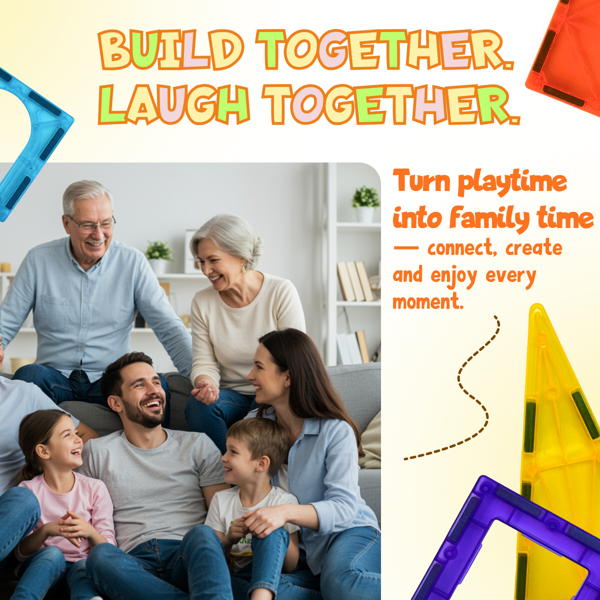 Hundred And Two Pieces Magnetic Tiles Building Set - Image 7