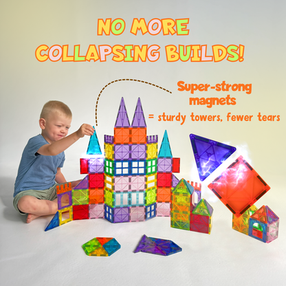 Sixty Pieces Magnetic Tiles Building Set - Image 4