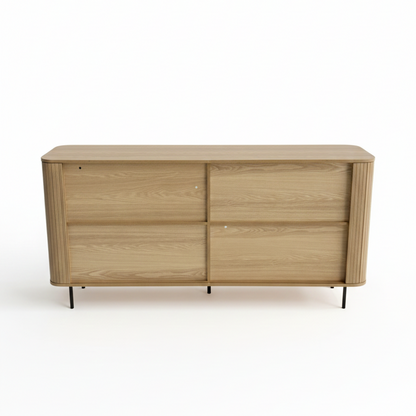 Florence 2 Door Buffet Sideboard Oak - Image 5