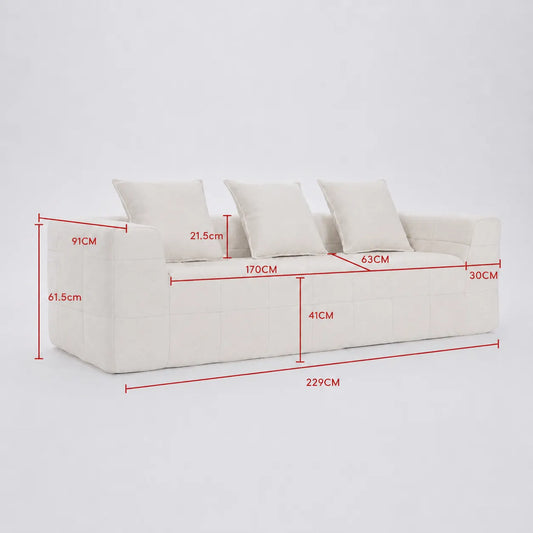 Monda 3 Seater Compressed Sofa - Image 8