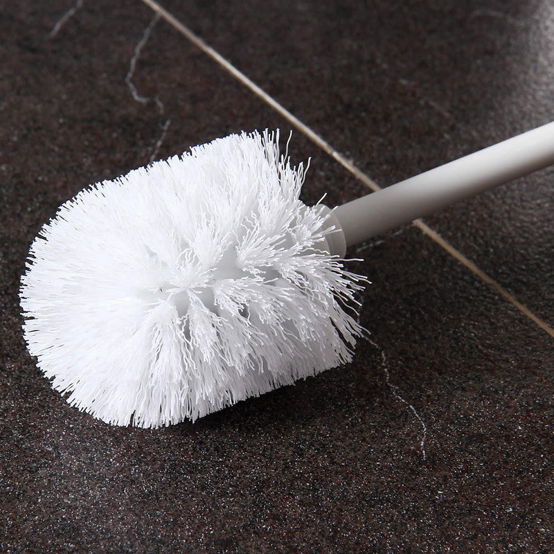 Stainless Steel Toilet Brush With Base and Long-Handled Brush for Bathroom Toilet Cleaning-Silver - Image 8