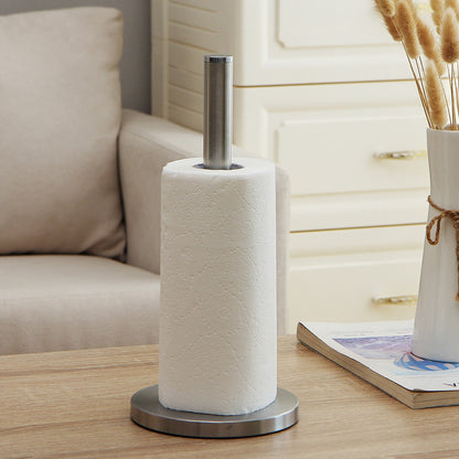 Stainless Steel Paper Towel Holder for Kitchen Countertop Cling Film Storage Rack-Silver - Image 4
