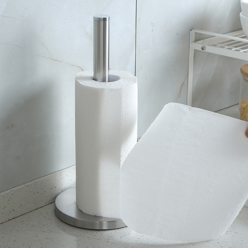 Stainless Steel Paper Towel Holder for Kitchen Countertop Cling Film Storage Rack-Silver - Image 6