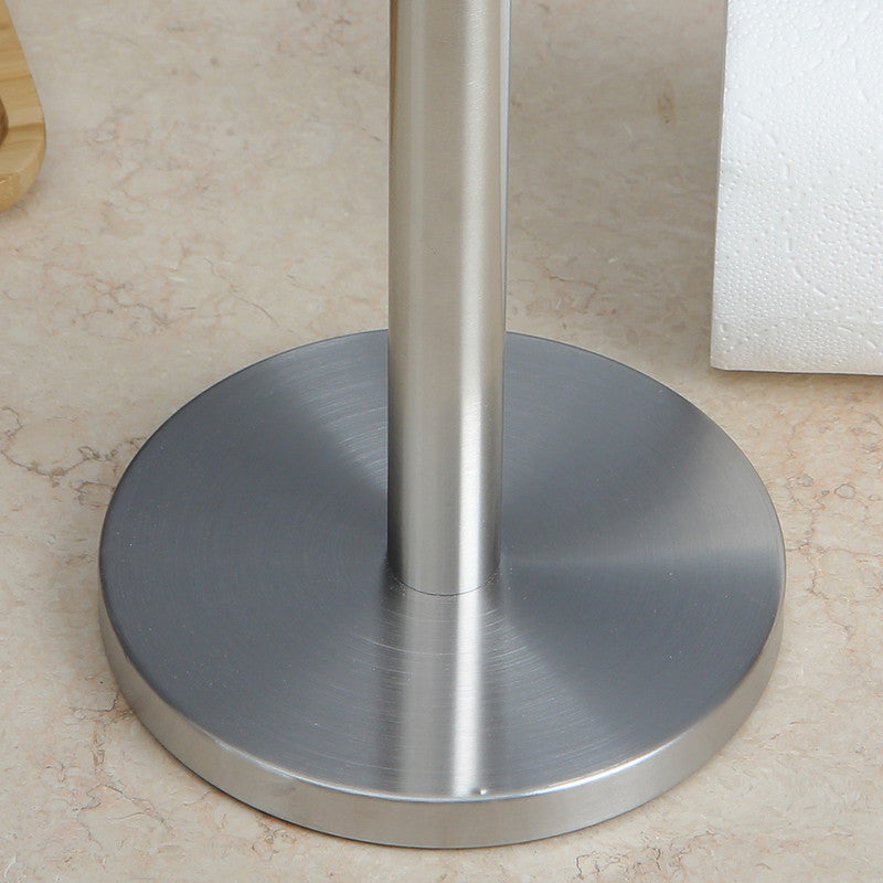 Stainless Steel Paper Towel Holder for Kitchen Countertop Cling Film Storage Rack-Silver - Image 7