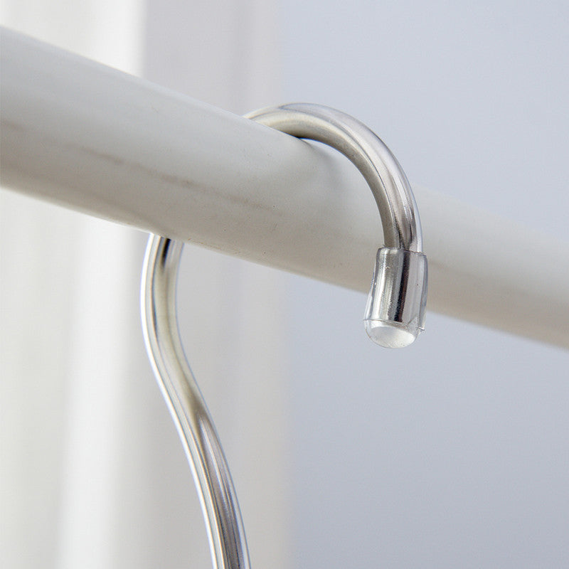 Stainless Steel Storage Hanger With 4 Hooks For Bras Ties Bag and Belts-Silver - Image 7