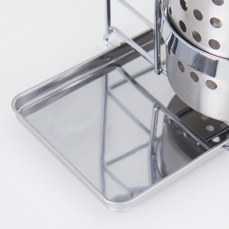 Stainless Steel Kitchen Tableware Storage Rack, With Knife Rack,Spoon And Chopstick Rack-Silver - Image 7