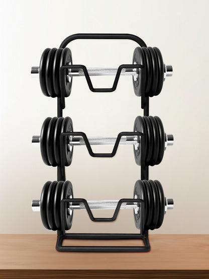 Three-layer Pot Lid Rack Kitchen Countertop Organizer for Cutting Board-Black - Image 7