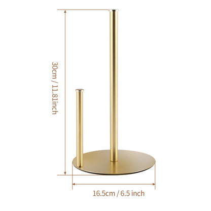 Stainless Steel Double Pole Paper Towel Holder-Gold - Image 3