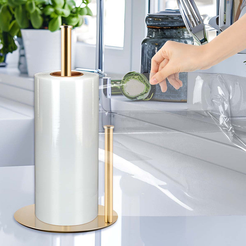 Stainless Steel Double Pole Paper Towel Holder-Gold - Image 6