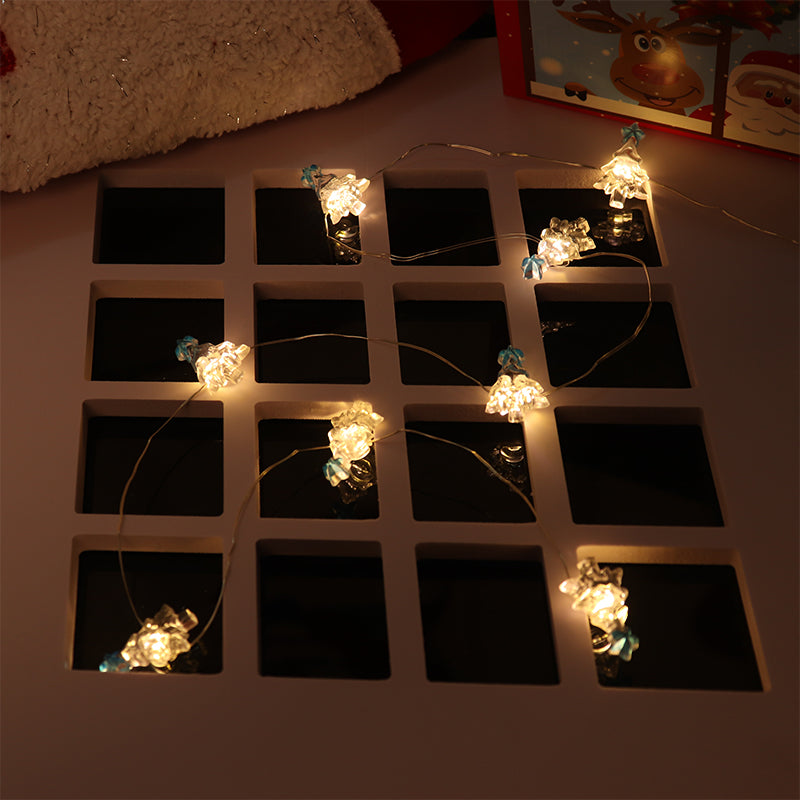 2m 20-LED Christmas Tree Clip-on String Lights with 2x AA Battery Box (Warm White) - Image 2