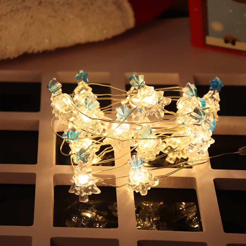 2m 20-LED Christmas Tree Clip-on String Lights with 2x AA Battery Box (Warm White) - Image 3